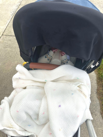 Organic Cotton Heirloom Baby Blanket | Confetti