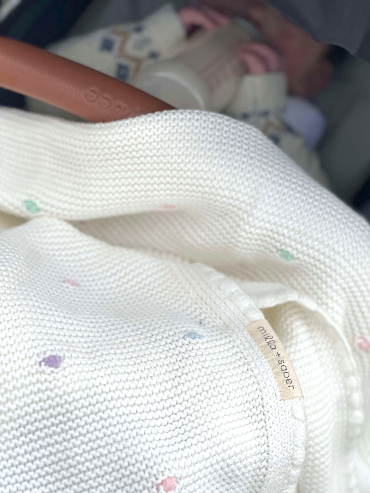 Organic Cotton Heirloom Baby Blanket | Confetti